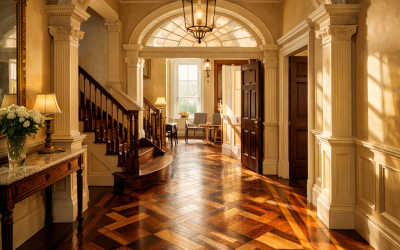 Georgian Parquet Restoration: Preserving Intricate Mahogany and Oak Patterns